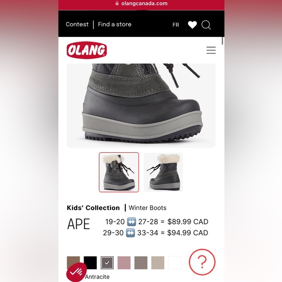 Olang Baby Ape Winter Boots - Size 19/20 - Picture 3 of 9